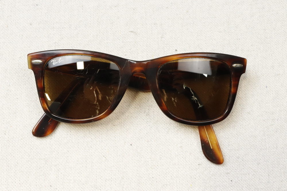 Vintage Ray-Ban Tortoiseshell Wayfarer Sunglasses Size One Size